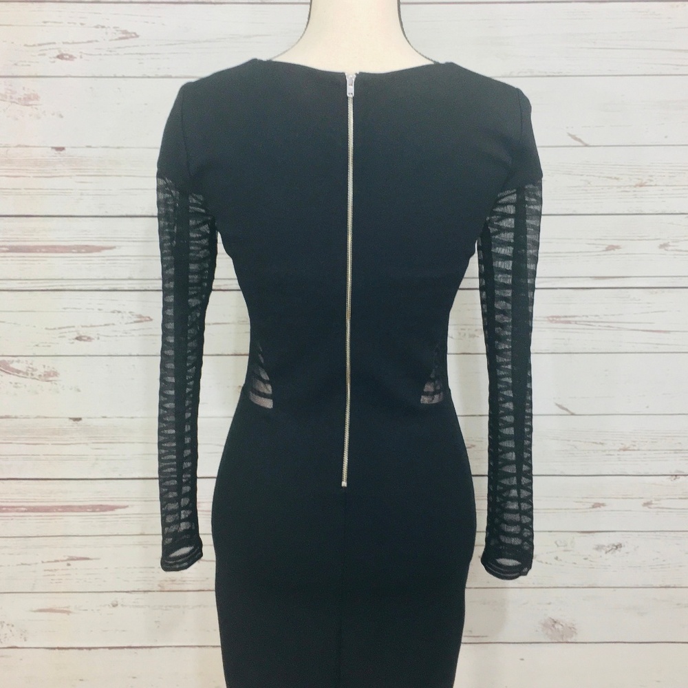 French Connection ~ Bette Mesh Inset Jersey Dress - Picture 9 of 10